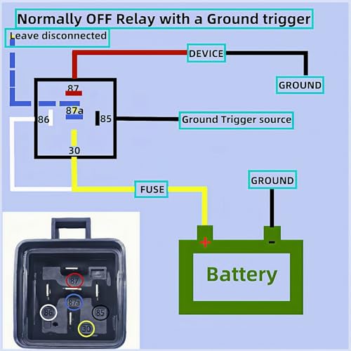 Relais automobile à bobine de cuivre pur 12V DC pour un câblage durable - 5