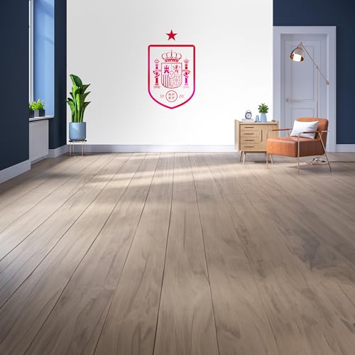 Lizenziertes Dekor The Royal Spanish Football Federation (RFEF) kleines Wandbild (110 cm (H) x 80 cm (H), Abzeichen, Rot