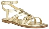 Nine West Women's Rulen3 Sandal, Gold 710, 6