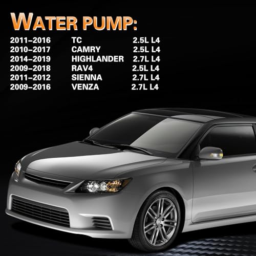 Engine Water Pump Thermostat Kit for 2010-2017 Camry 2.5L 2.7L by YWPXMY - Used condition - Image 2