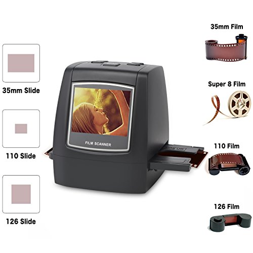 image for DIGITNOW! 22MP Film & Slide Scanner All-in-1, Super 8 Film,110/126 Fil