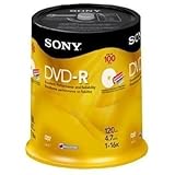 Sony 16x 4.7GB Inkjet Printable Blank DVD-R (100-Pack Spindle)