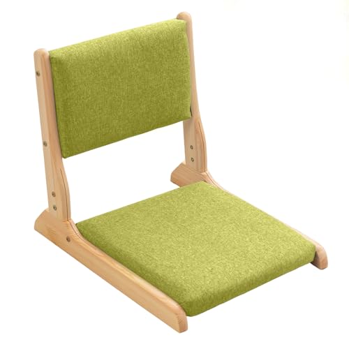 HIGOGOGO Cadeira de chão japonesa com suporte para as costas, cad...