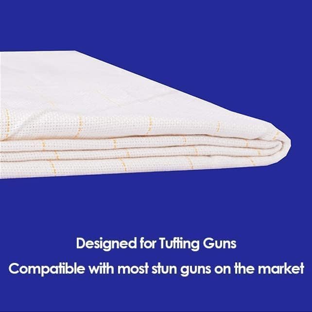 Tufting-Stoff, Helangel 1 m x 5 m Tufting-Leinwand, Mönchstuch, primäres Tufting-Tuch für Teppich-Tufting-Pistole, Verwendung einer Stanznadel