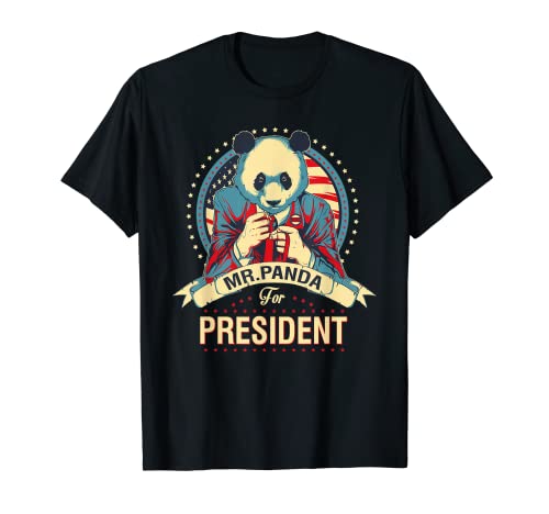 Mr. Panda for President Camiseta de elección política Camiseta