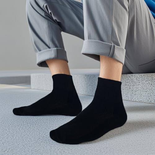 3 Pairs Ankle Socks for Men Non Slip Cotton Socks No Show Socks Classic Casual Socks3