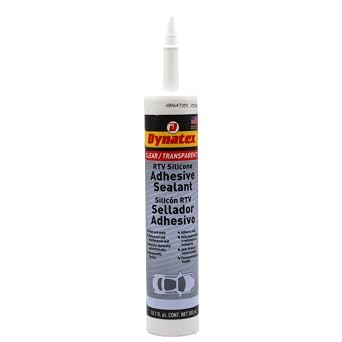 Dynatex 49294 Clear RTV Silicone Adhesive/Sealant, 300ml Cart, Waterproof RTV Sealant, Single Component RTV Silicone Sealant, Permanent Flexibility, Insulates Thermally and Electrically