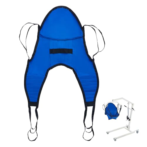 Image of VEVOR Patient Lift Sling with Head Support- Small Size, U Shape Divided Leg Transfer Sling for Bathing, Patient Lift Medical Sling for Elderly, Disabled, Bedridden, 600LBS