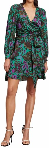Velvet by Graham & Spencer Women's Bridget Amazon Printed Satin Dress