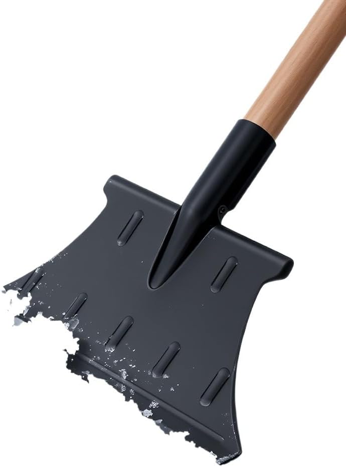 Thickened Manganese Steel Ice and Snow Breaking Shovel, Road De Icing, Scraping, Removal, Multifunctional(Plus Large Size 1798A-1)