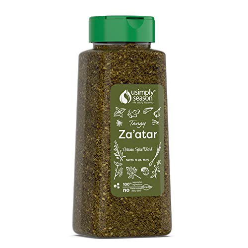 USimplySeason Tangy Zaatar Spice (16 oz) - Zesty Mediterranean Seasoning, Perfect for Bread, Hummus...