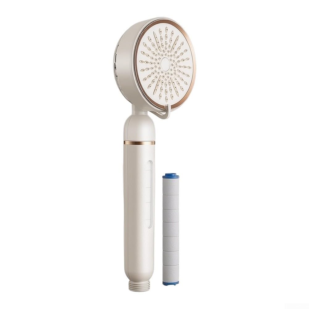 para ducha de Mano Ahorro Agua para filtro Anti-Cal para ducha(Gray)