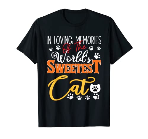 In Loving Memory Cat PNG T-Shirt for Men Women