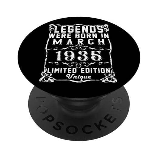 Cumpleaños Marzo 1935 Edición Limitada Regalo March 1935 PopSockets PopGrip Intercambiable