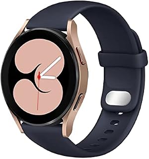 HdanMole 20mm Watch Strap Compatible for Samsung Galaxy Watch 4 Strap Watch 5 40mm 44mm / Galaxy Watch 3 41mm / Active 2 40mm 44mm, Sport Strap for Garmin Vivoactive 3 / Vivomove HR (Starlight)