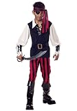 Cutthroat Pirate Child Costume, Size Extra Small