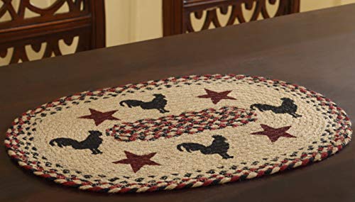 Better Trends Whimsical Collection Is Elegant Soft And Heat-Resistant For Dining Table 100 Percent Jute In Vibrant Colors, Placemat, Rooster #TOP20