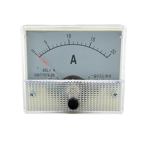 Ampèremètre encastrable AC 0-20A rectangulaire pour éviter les surcharges