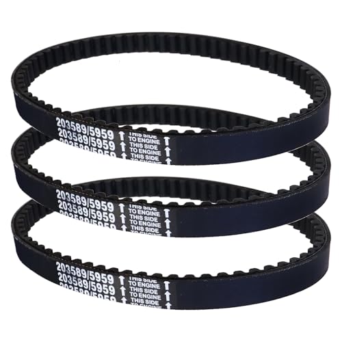 HOOUP 30 Series Go Kart Drive Belt for 212cc 196cc 6.5hp Coleman KT196 CK196 GK200 Manco Dingo TrailMaster Go Kart Cart Baja Warrior Mini Bike Manco 5959 Comet 203589 Murray 12-8487 Heavy Duty 3PCS
