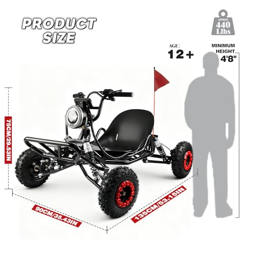 2000W 3-Speed Drift Go Kart