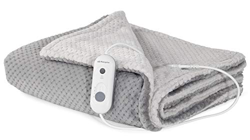 Orbegozo MAH 1750 – Manta térmica, 3 niveles de temperatura, calentamiento rápido, protección contra sobrecalentamiento, apagado automático, 170x100cm, 120 W