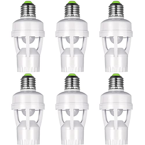 Hortsun 6 Pcs Motion Sensor Light Socket Compatible with E26 E27 by Hortsun - Used condition - US$24.31