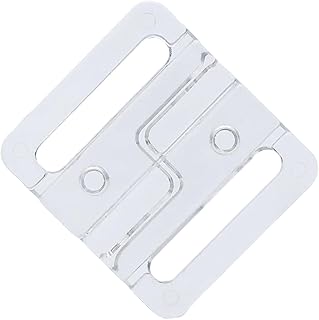VEVESI Plastic Transparent Buckles Front Closure Hook Bikini Clasp Fasteners Bra Swimwear Clip Sewing Supplies DIY Garment (18MM)