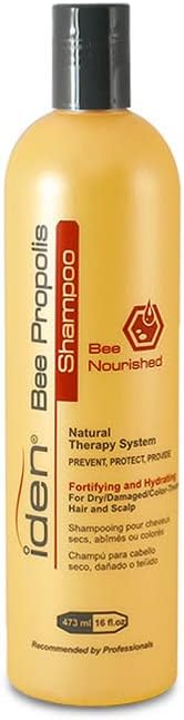 Iden Bee Propolis Nourished Shampoo for Dry Chemically Treated Hair With Keratin and Essential Oils to Prevent Hair Loss and Prevent From UV Rays (473 ml / 16 fl.oz)