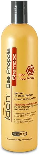 Iden Bee Propolis Nourished Shampoo for Dry Chemically Treated Hair With Keratin and Essential Oils to Prevent Hair Loss and Prevent From UV Rays (473 ml / 16 fl.oz)