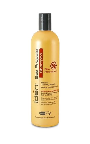Iden Bee Propolis Nourished Shampoo For Dry Chemically Treated Hair With Keratin And Essential Oils To Prevent Hair Loss And Prevent From Uv Rays (473 Ml / 16 Fl.oz) #TOP2