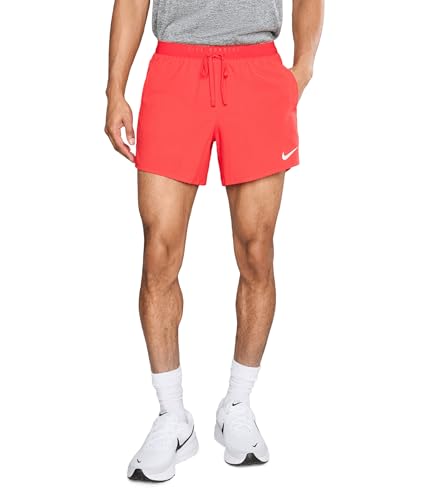 Nike Men's Dri-FIT Stride 2-in-1 5" Shorts Light Crimson/Reflective Silver Medium