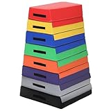 KaRaDaStyle 跳び箱 ソフト 飛び箱 とび箱 ジョイント式 とびばこ 子供 幼児 保育園 幼稚園 小学生 運動 自宅 子ども 室内 家庭用 カラフル (8段セット)