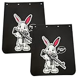 RDDY START 24' x 30' Mud Flaps for Semi Truck Heavy Duty Polymer Cartoon Design Tractor Trailer Heavy Duty Mudflaps Splash Guard, 2PCS
