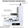 Cake Decorating Coating Machine 110/220V Automatic Cake Cream Spreading Machine, 4-12Inches Birthday Cake Electric Cream Spreading Machine for Cake Dessert Shops and Households(White)