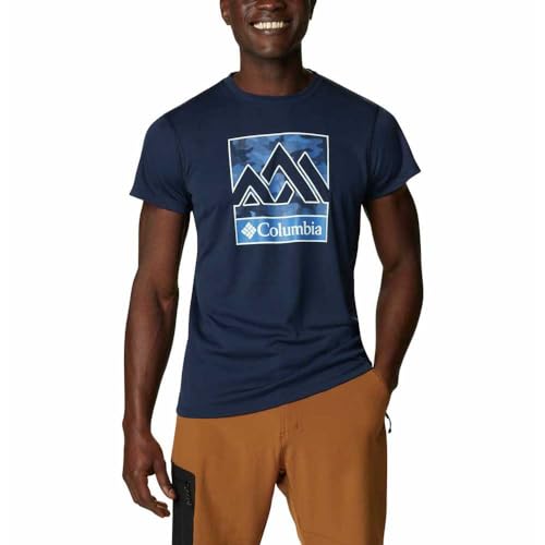 Image of Columbia Men's Solid Regular Fit Zero Rules Short Sleeve Graphic Shirt