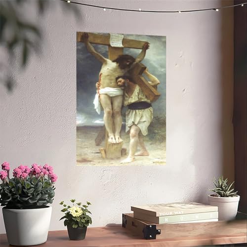 Poster Compassion William Adolphe Bouguereau : impression toile chambre 30x45cm - 6