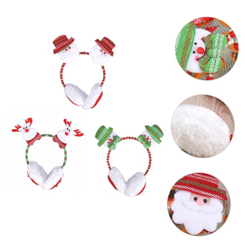 Orejeras de invierno con astas navideñas ideales para paseos y eventos navideños 4
