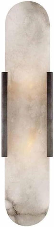 Natural Alabaster Wall Sconces Marble Wall Lamp Bathroom Vanity Light Fixtures Alabaster Sconce Lighting White Stone Wall Mount Lamp for Bedroom Living Room Hallway Stairs Kitchen