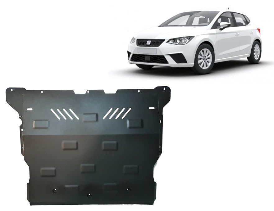 Protección de motor metálica Seat Ibiza: evita roturas en el cárter por baches