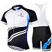 X-TIGER Herren Fahrradtrikot kurzärmliges Set mit 5D-Gel-gepolsterten...