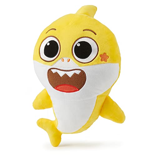 Wowwee Pinkfong Baby Shark Offical 12" Fin Friend Plush With Sound - Baby Shark, Yellow #TOP3