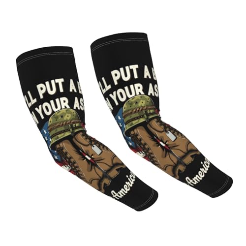Patriotic themed arm sleeves — cheapest sun-protection pair in the set