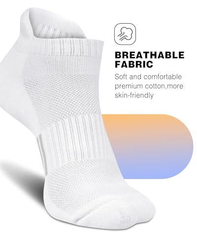 Image of Ankle Socks Womens Athletic Running Comfort Cushioned 3 /5 /6Pairs