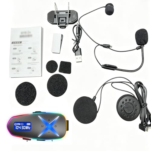 Casco con luces RGB y auriculares bluetooth para bicicleta con radio FM
