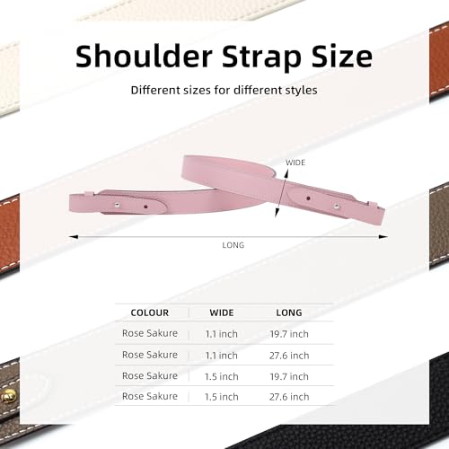 Image of DGAZ TC leather shoulder strap for Hermes Picotin /Lindy /Evelyne, replaceable crossbody bags strap, handmade