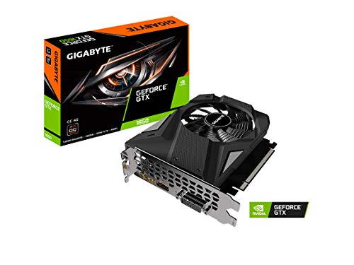 Gigabyte GeForce GTX 1650 D6 OC 4G Graphics Card 170mm Compact Size 4GB 128-Bit GDDR6 GV-N1656OC-4GD Video Card (Renewed)