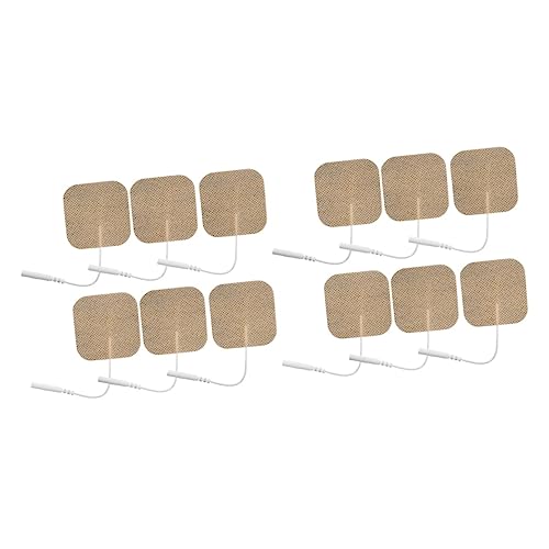 Holibanna 2 Series Almohadillas De Masaje Portátiles Autoadhesivos De No Tejida Electrodos Relajación Dolor Compatibles Con Estimuladores Musculares 8 Piezas X 2