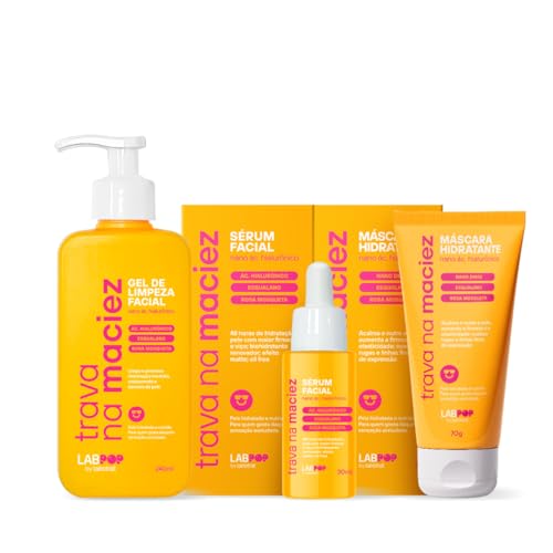 Labotrat LabPOP Trava na Maciez Gel 240ml + Sérum Facial 30ml + Mascara Antiacne 70ml