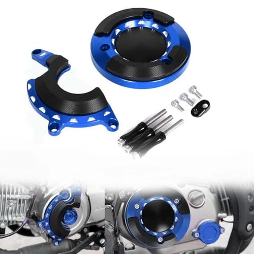 Cubierta de motor premium para Monkey 125 JB03 protector 3D azul de alta resistencia