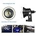 2PCS Car Angel Eye Fog Light, Round COB LED Lamp High Power Bright with White Halo Angel Eye Rings Headlight, Universal Daytime Running Light DRL Car Driving Bulbs Projector (White)